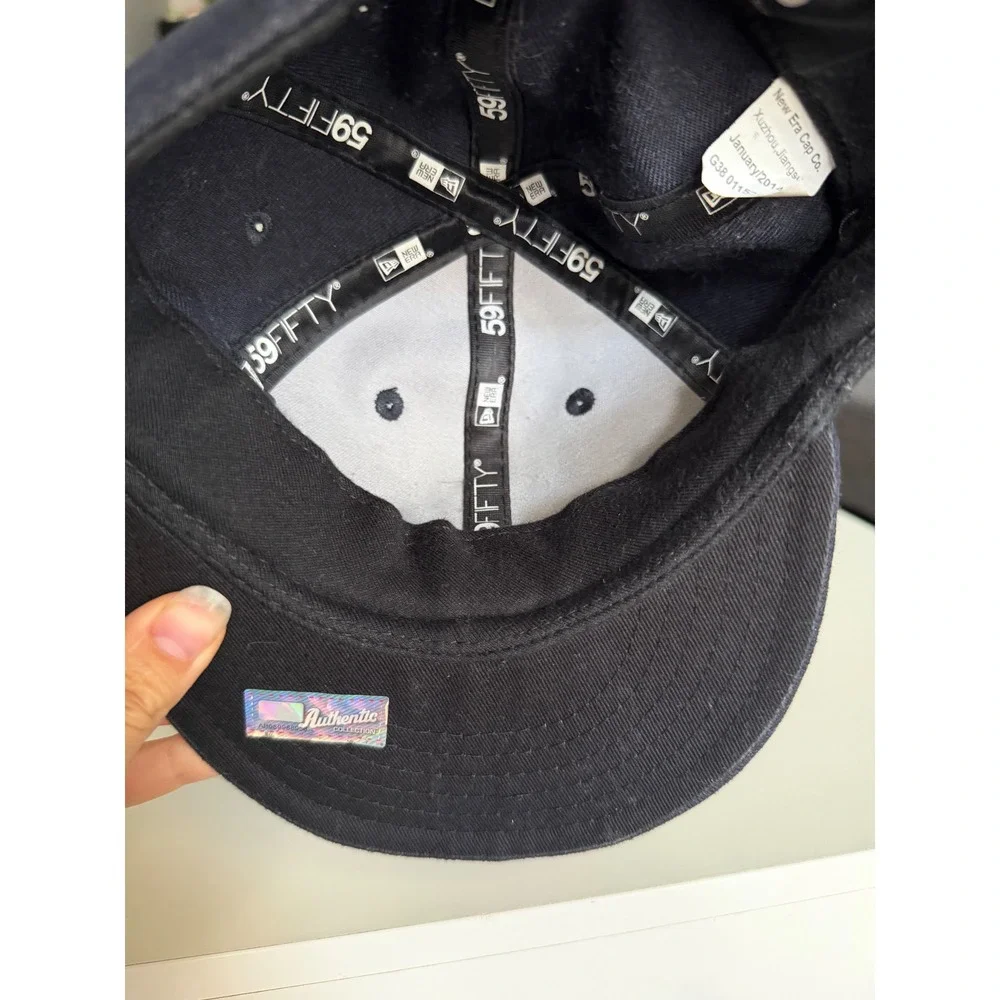 New Era 59FIFTY Boston Red Sox Infant Fitted Hat Navy Blue Size 6 48.3cm NWOT